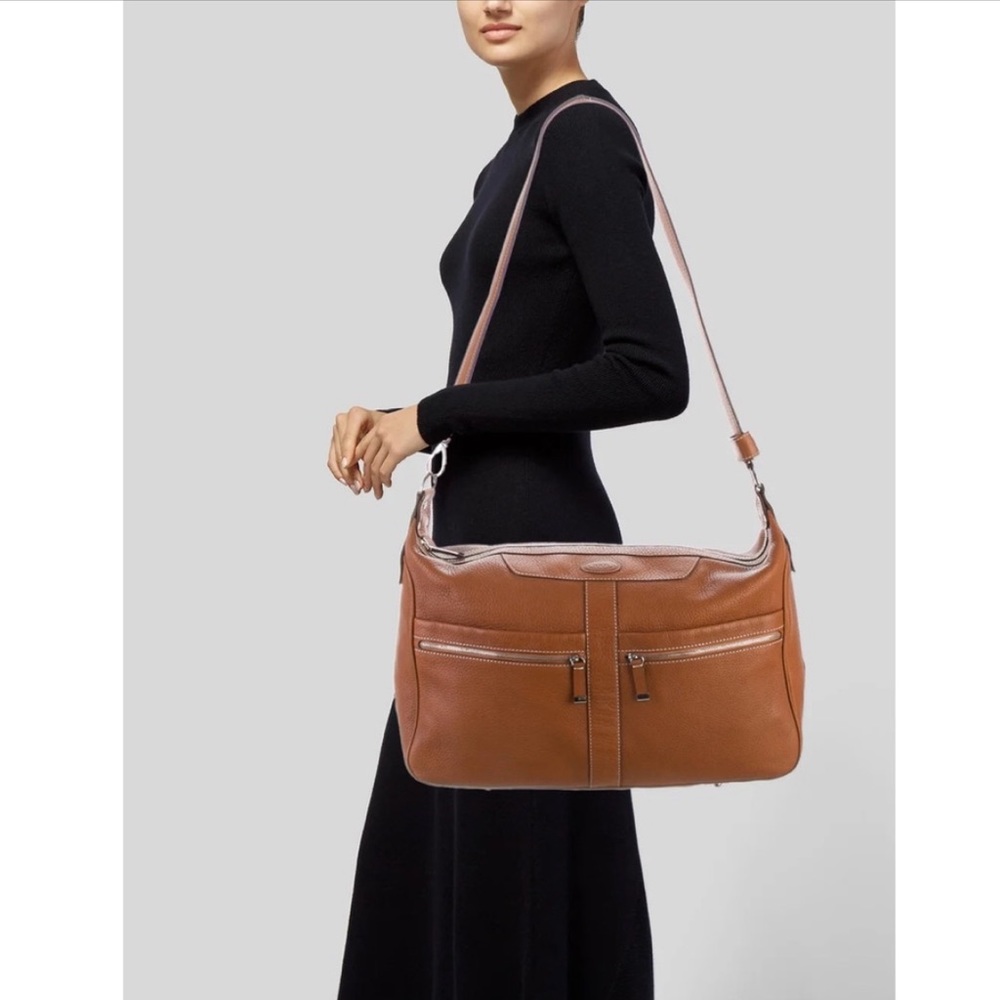 Todd’s Pebbled Leather Large Miky Travel Bag